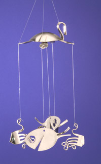 Turtle with Forkfish and Spoonfish Chime - Click Image to Close