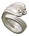 Wrap Around Spoon Handle Ring - Click Image to Close