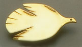 Spoon Bird Pin