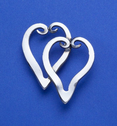 Double Forkheart Pin
